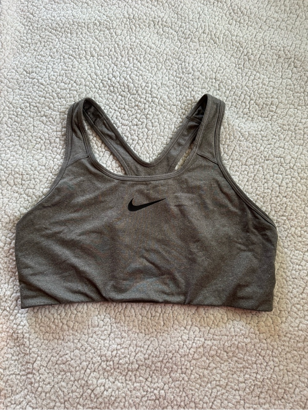 Nike Women's Gray Racerback Sports Bra